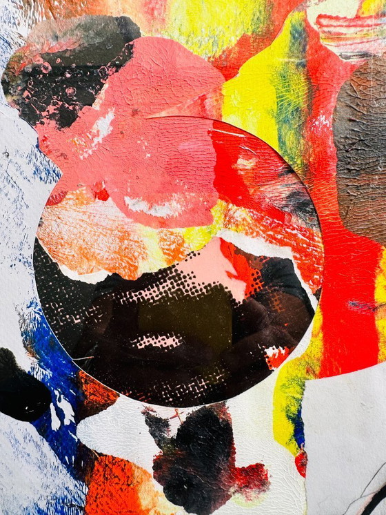 Image 1 of Origineel surrealistisch portret van D. Leafini, Frankrijk, jaren 2000