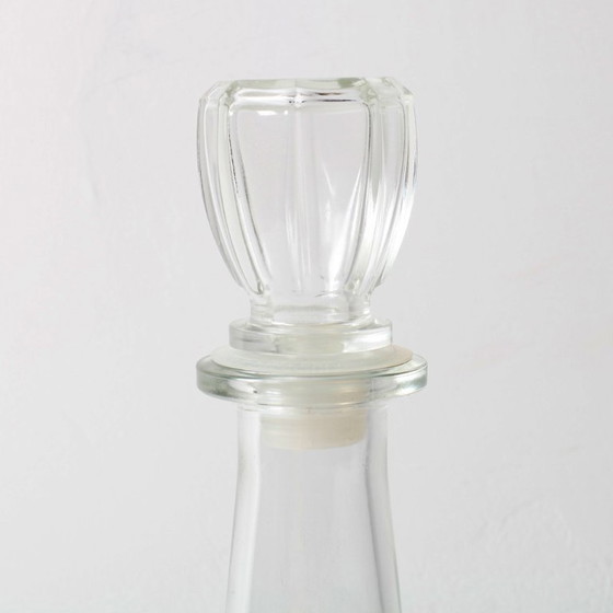 Vintage Italiaanse karaf van helder glas / Gemerkt met “O.R. brevettato” / Patentontwerp uit het midden van (photo 6 of 13)