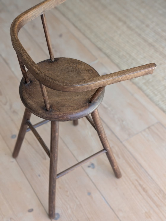 Chaise haute vintage style Kibofa, années 1960, en bois – Tabourets, Wood (photo 4 of 7)