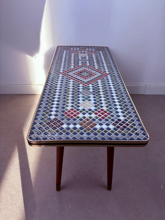 Image 1 of Vintage mosaic table, coffee table, side table