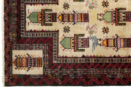 Image 1 of Handgeknoopt Heritage vloerkleed 128 x 70 cm