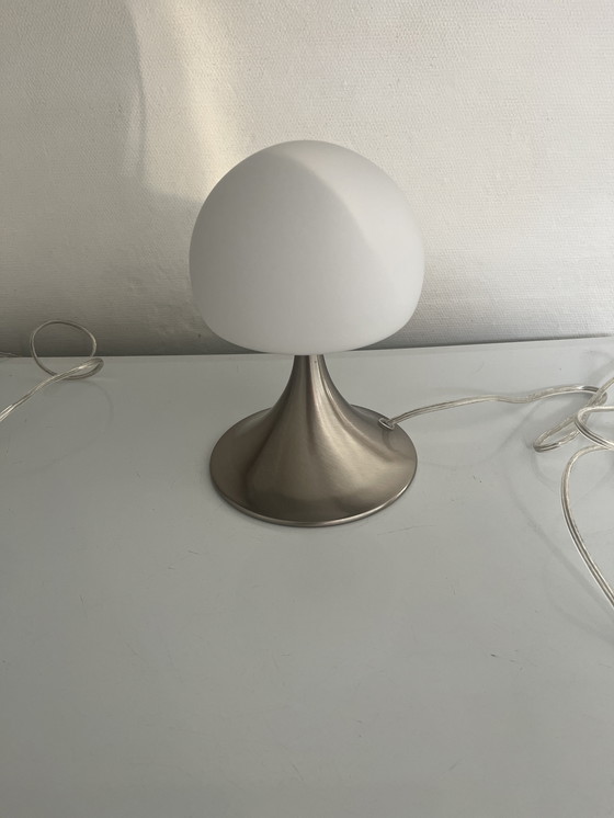 Image 1 of Paire De Lampe Champignon En Opaline 