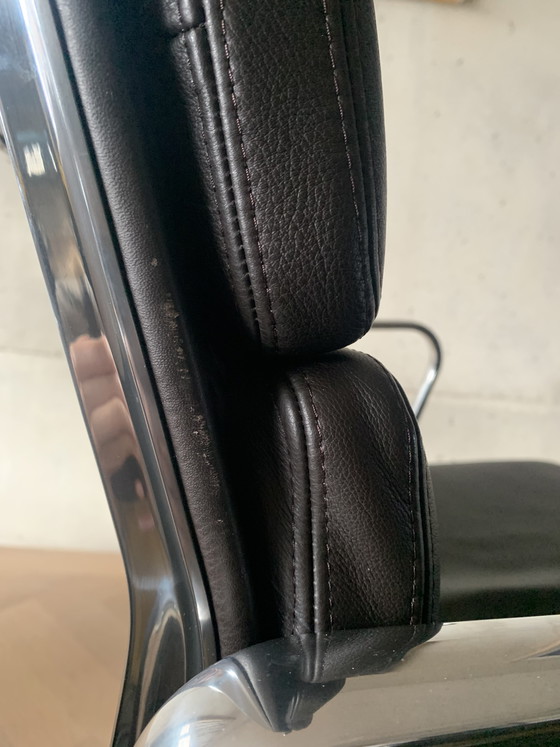 Image 1 of Eames Bürostuhl EA219 Premium-Leder Schokolade