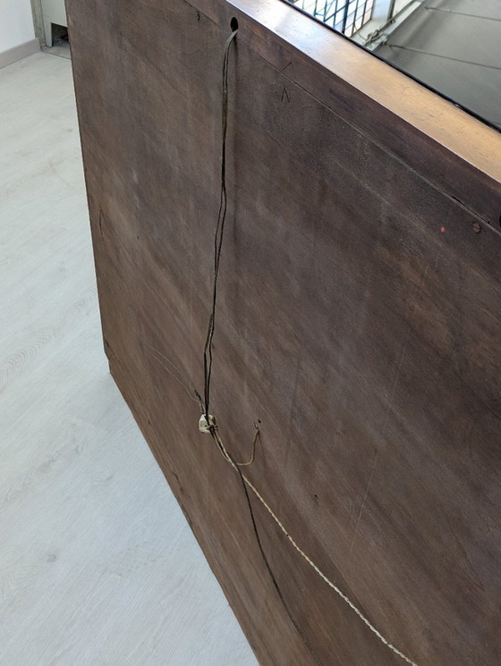 Image 1 of Dassi - Vittorio Dassi - Table d'appoint - Cristal, Bois, Laiton - Intérieur miroir