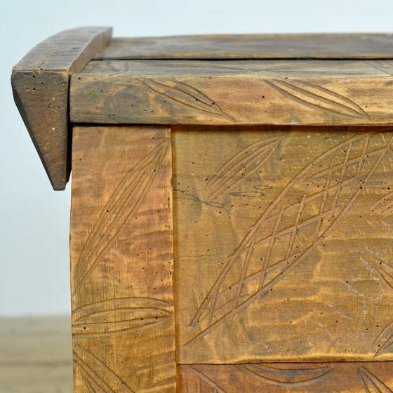 Image 1 of Coffre de berger ancien, années 1850