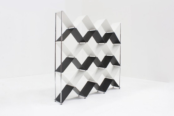 Image 1 of Libreria divisoria vintage italiana cromata