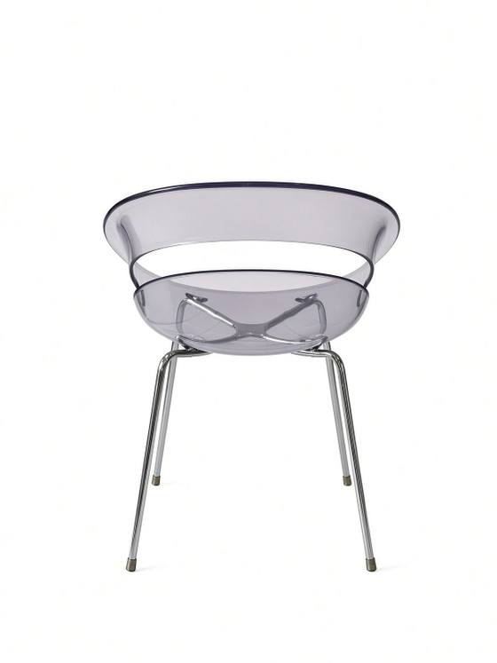 4x Sillas Tina con carcasa, Arik Levy, Softline Allkit, Sillas de comedor, Plástico, Cromo, Gris (foto 7 de 9)
