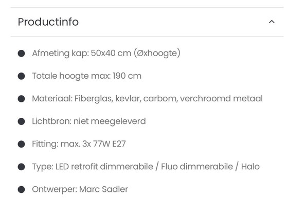 Image 1 of Foscarina giga lite pendant lamp