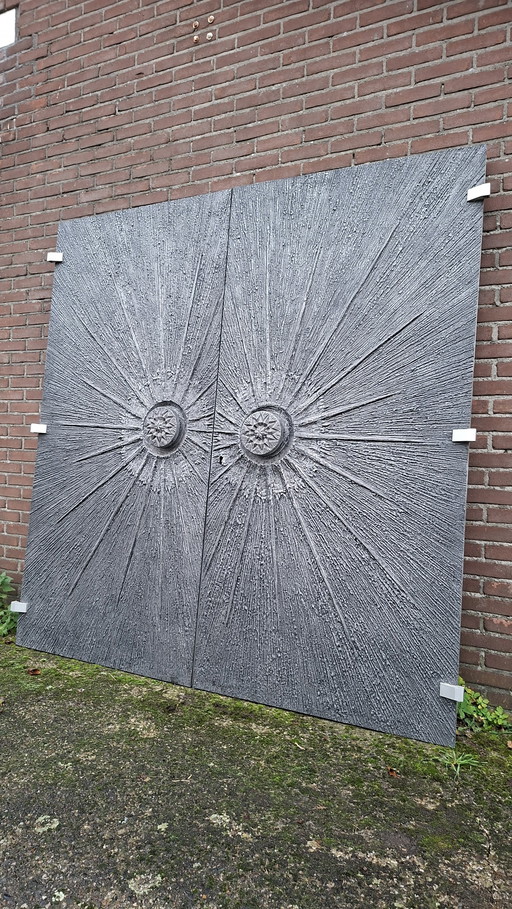 Brutalist brutalism deur door