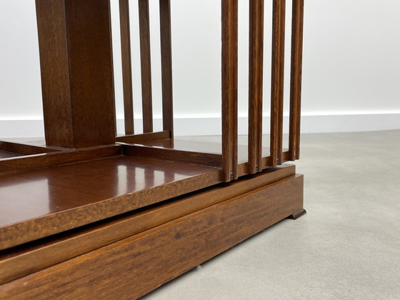 Image 1 of Antieke Engelse boekenmolen mahonie 19e eeuw