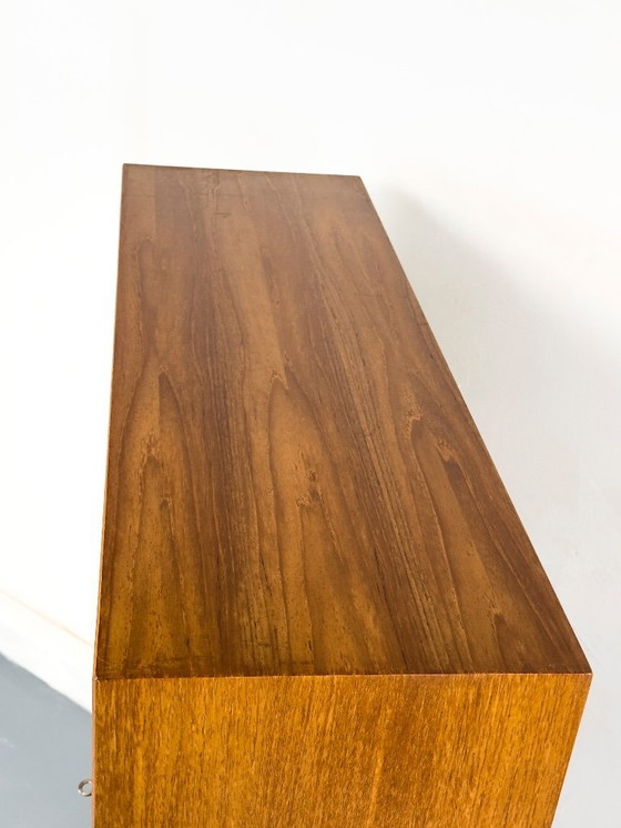 Image 1 of Mobiletto in teak con ante in vetro di WK Möbel, anni '70