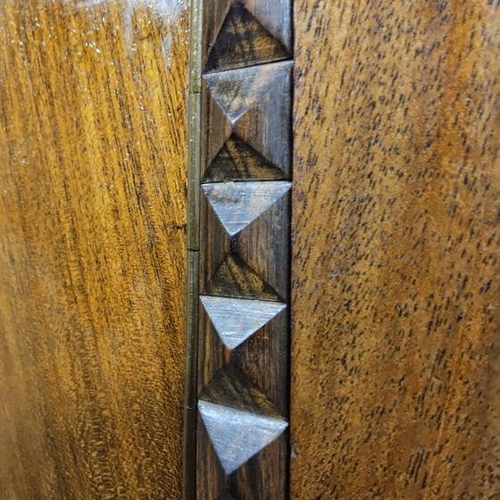 Image 1 of Buffet style Amsterdam School (J.Th Drilling Jr), meuble Art déco (Pays-Bas), boiseries en palissandre