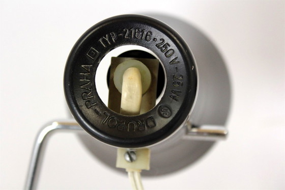 Image 1 of Schwarze Tischleuchten von Josef Hurka für Drupol, 1960er Jahre, 2er-Set