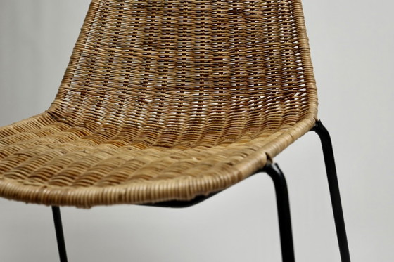 Vintage Basket Chair Gian Franco Legler, 1960s – Dining chairs, Iron, Wicker (photo 15 of 17)