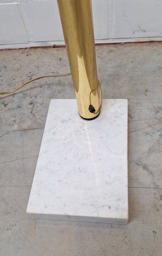 Image 1 of Booglamp vintage 3 armen goudkleur.