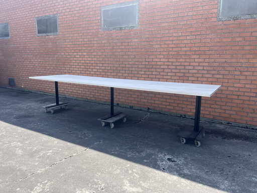 Solid Oak Dining Table - 400 x 110 cm