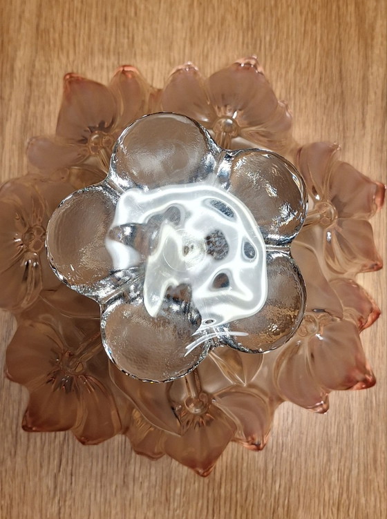 Walther Glas "Sylvia" Tulip Bowl on Foot, Crystal, Pink (photo 7 of 7)