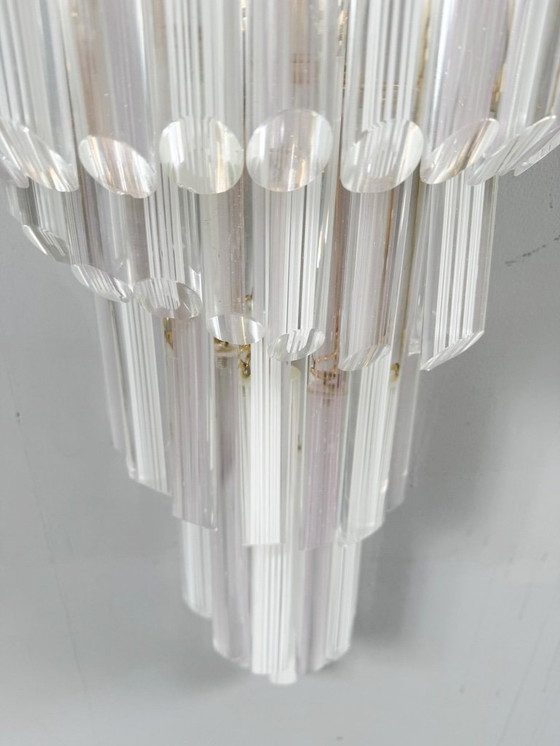 Image 1 of Lampada da parete/applique a cascata di metà secolo di Paulo Venini, vetro di Murano, Italia, anni '70