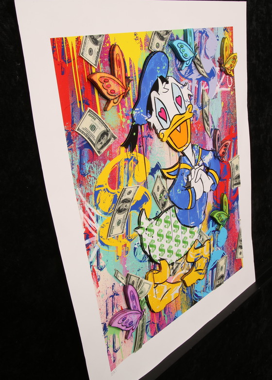 Image 1 of Allen, Ben - Donald Duck - 3D constructie, 2022 - Handgesigneerd E.A.