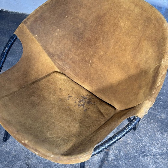 Image 1 of Lusch and Co. "Balloon" leren fauteuil, jaren 60