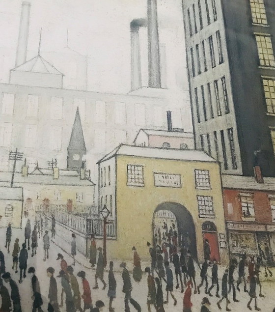 Image 1 of Ilustración enmarcada de L.S. Lowry (antigua)