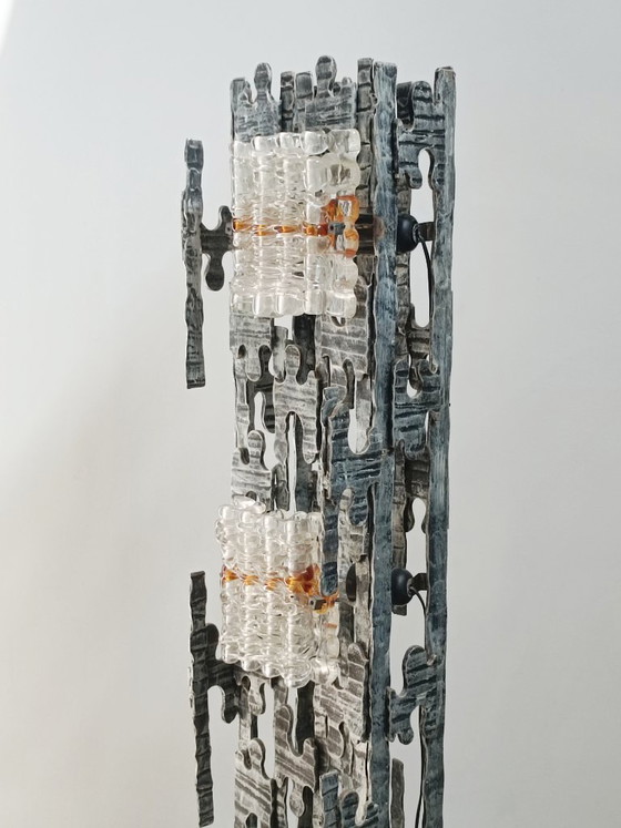 Image 1 of Spectacular brutalist lamppost by Albano Poli for Poliarte, 1970s