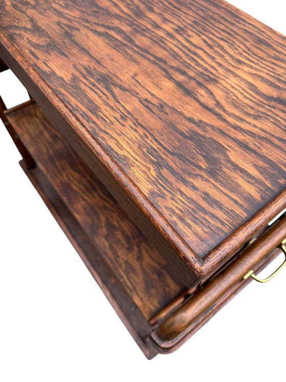 Desserte Vintage Métamorphique – Bois, Laiton (photo 9 of 9)