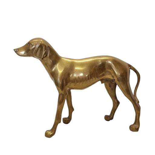 Cane da Caccia Francese Vintage in Ottone