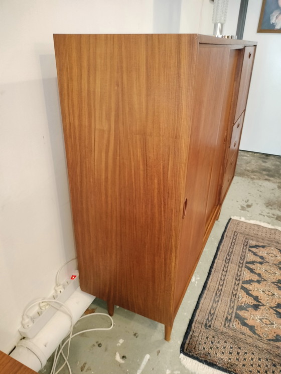 Image 1 of Credenza alta vintage in teak degli anni '60