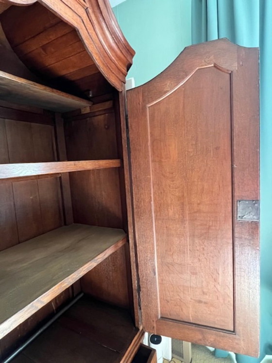 Antique Oak Hanging/Shelving Wardrobe – Wood (photo 4 of 7)