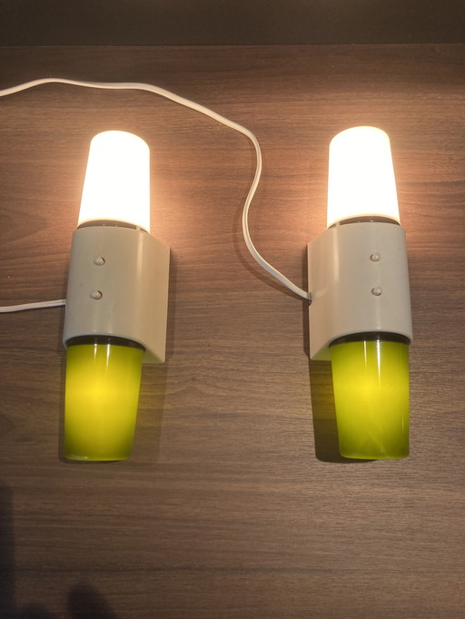 2x Philips vintage night lights / wall lights
