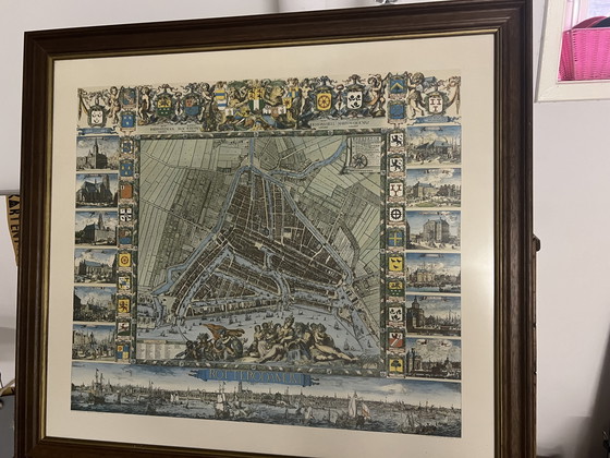 Image 1 of Caert De Vou Mappa di Rotterdam nel 1964