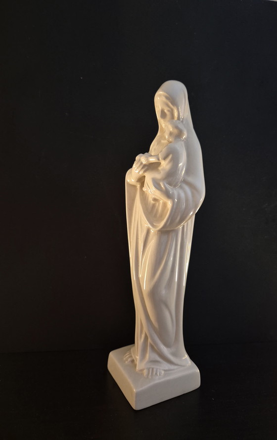 Image 1 of Art deco Madonna B S J Venlo made in Holland plateel porcelain