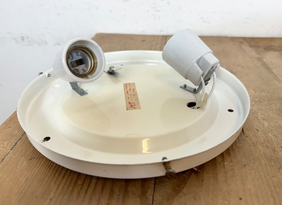 Image 1 of Applique murale ou plafonnier vintage en verre, années 1970