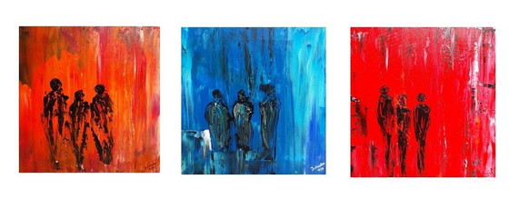 Image 1 of 3 Abstract Paintings