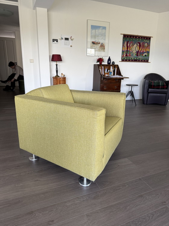 Image 1 of DESIGN ON STOCK LADIES' ARMCHAIR BLIZZ + MATCHING POUF/OOTHOTCHEN