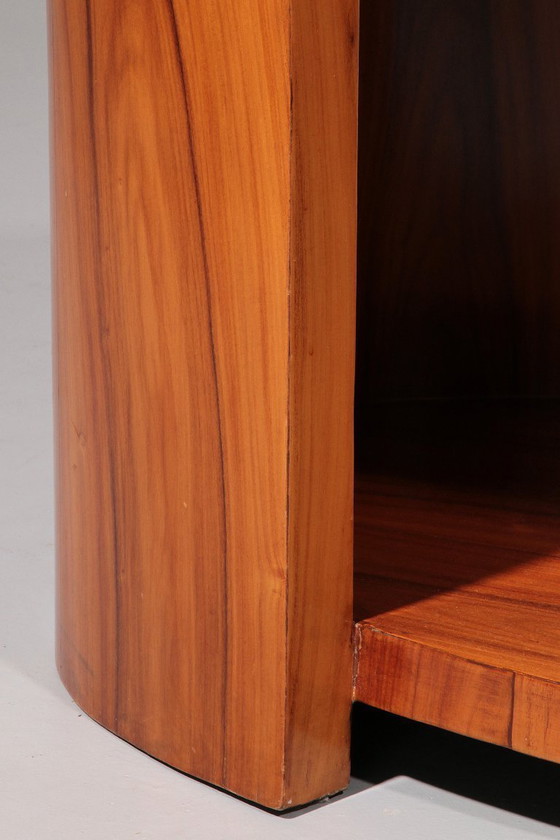 Image 1 of Tavolino da caffè Art Déco francese in legno chiaro.