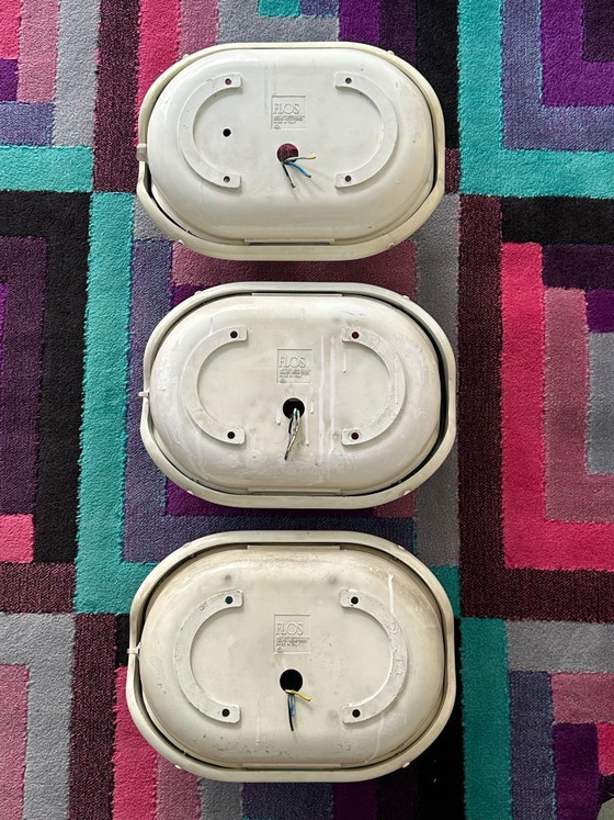 Image 1 of Exceptional Set of 3 "Noce" Lamps by Achille Castiglioni for Flos – An Industrial Design Statement – 1972