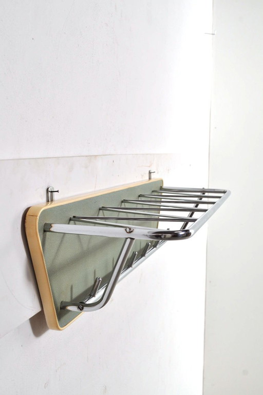 Vintage chrome coat rack from the 1960s