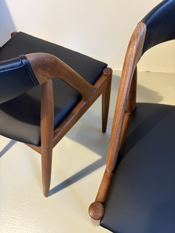 Image 1 of Sillas de comedor Kai Kristiansen modelo 31. Madera de teca