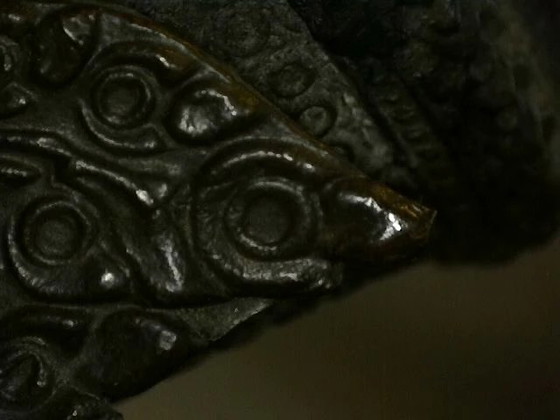 Antiek bronzen Rama beeld uit Thailand – krachtige hofstijl met beweging – lot 464 – Beeldhouwkunst, Wood (photo 22 of 25)