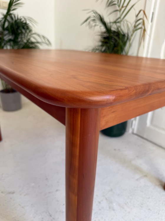 Extendable solid teak dining table, Wood, Brown (photo 3 of 14)