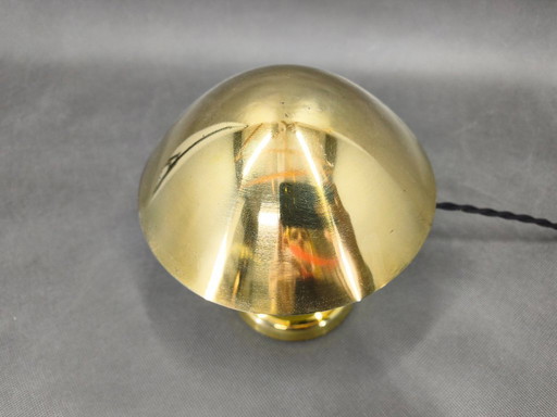 Bauhaus Brass Adjustable Table Lamp, 1930s Czechoslovakia