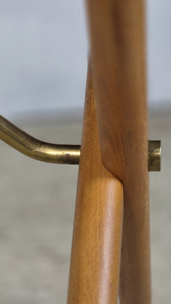 Image 1 of Hans Wegner, AT-303 Sawbuck Vintage Jaren 50 Deense Eettafel