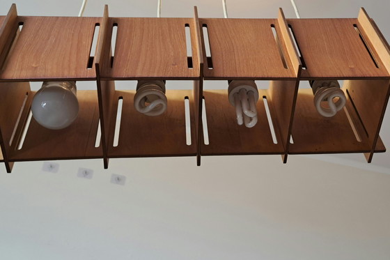 Image 1 of Plafonnier scandinave en teck, années 1960 - Mid Century Modern