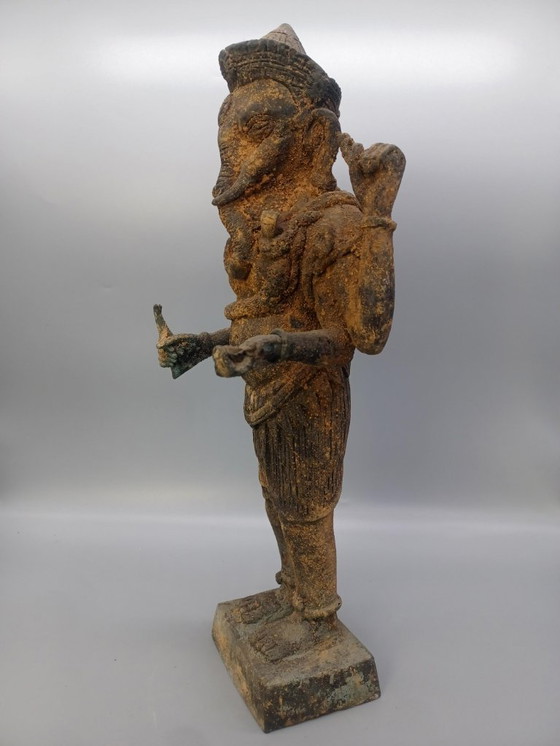 Image 1 of Magnifique statue ancienne en bronze représentant Ganesh