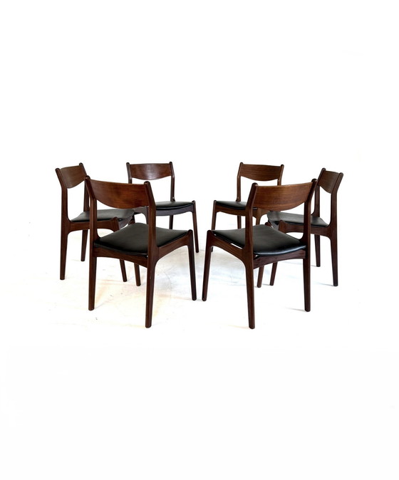 Image 1 of Set di 6 sedie danesi vintage anni '60