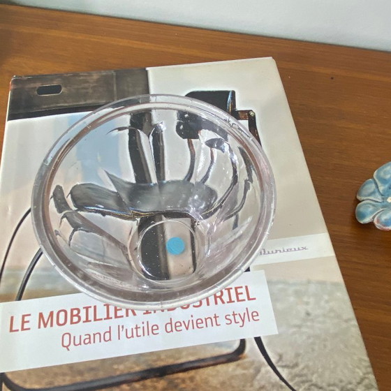 Image 1 of Antique conical-shaped glass jam jar with facets