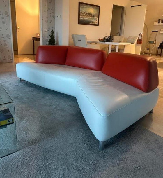 Image 1 of Leolux Archipel leather design sofa