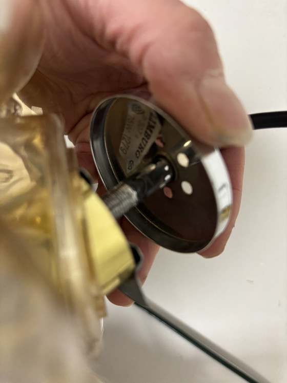 Image 1 of Exklusive Limburg Helena Tynell Bubble Lampe aus goldfarbenem Glas